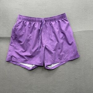 Bearbottom Swim Shorts Mens XL Purple Fleck Print Trunks Mesh Lined 5.5 Inseam